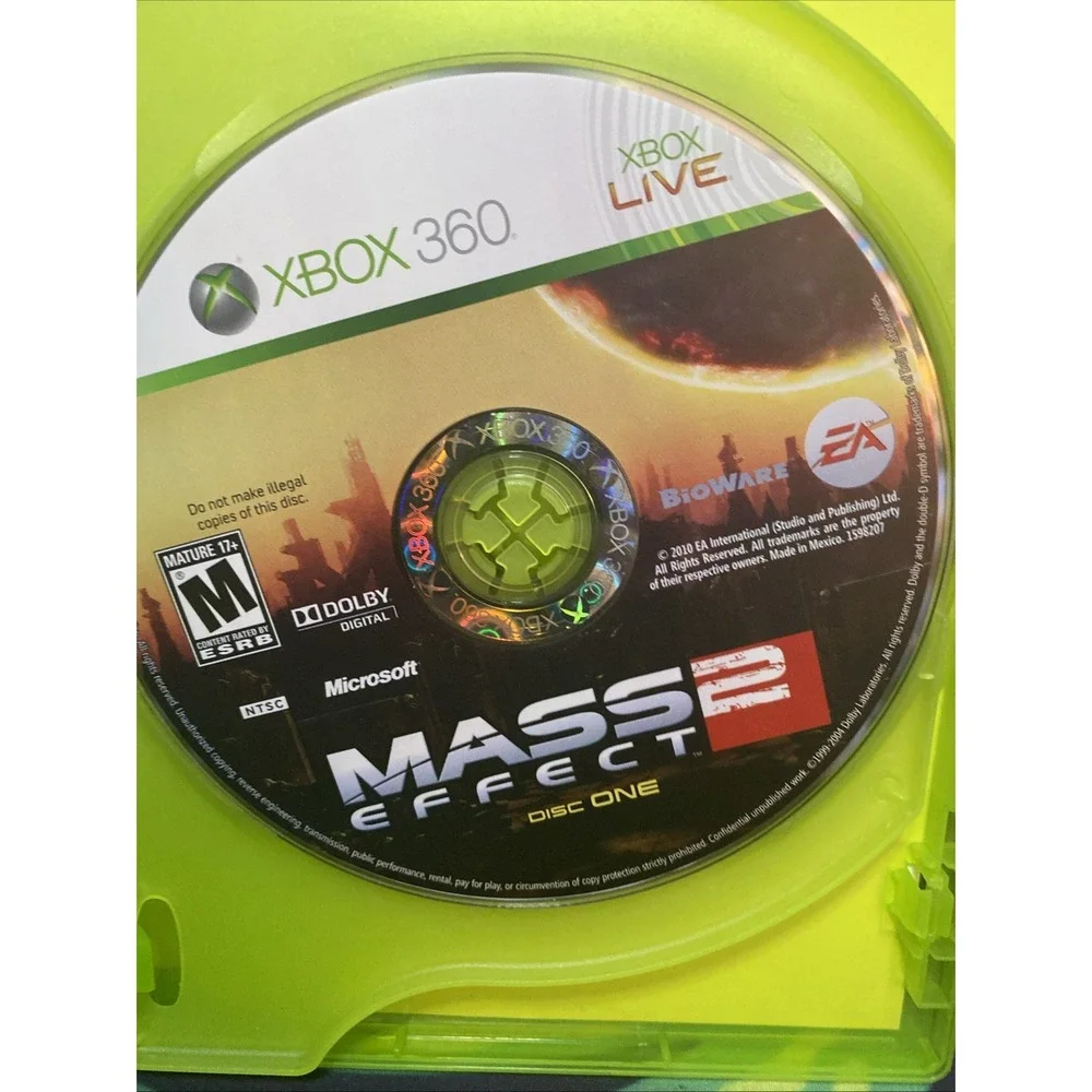 Mass Effect 2 (Microsoft Xbox 360, 2010) Pre-Owned Complete With Both Discs